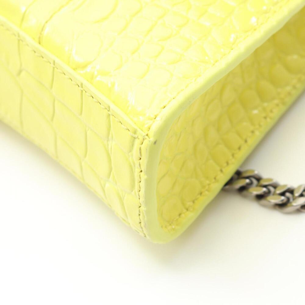 Balenciaga Hourglass Shoulder Bag, Leather, Women's, Yellow, 656050 - Picture 8 of 10